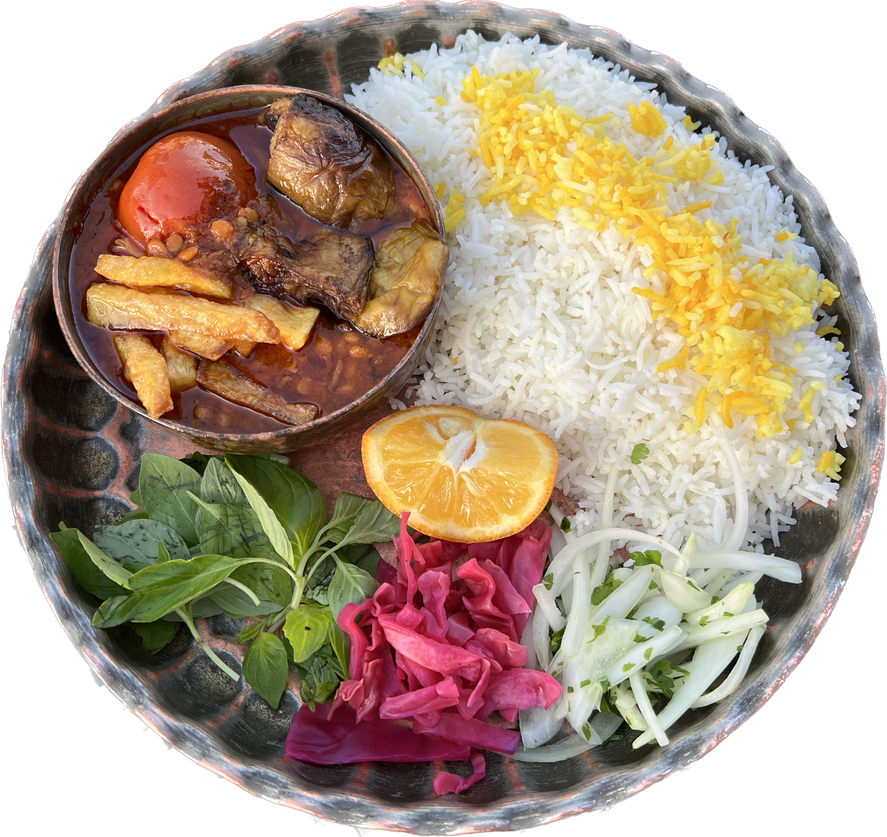 چلو خورشت قیمه