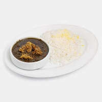 چلو خورشت قورمه سبزی ویژه