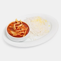 چلو خورشت قیمه سیب زمینی ویژه