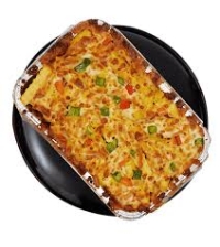 بشقاب داغ مرغ و قارچ