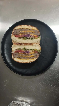 دبل برگر دستی 150گرمی